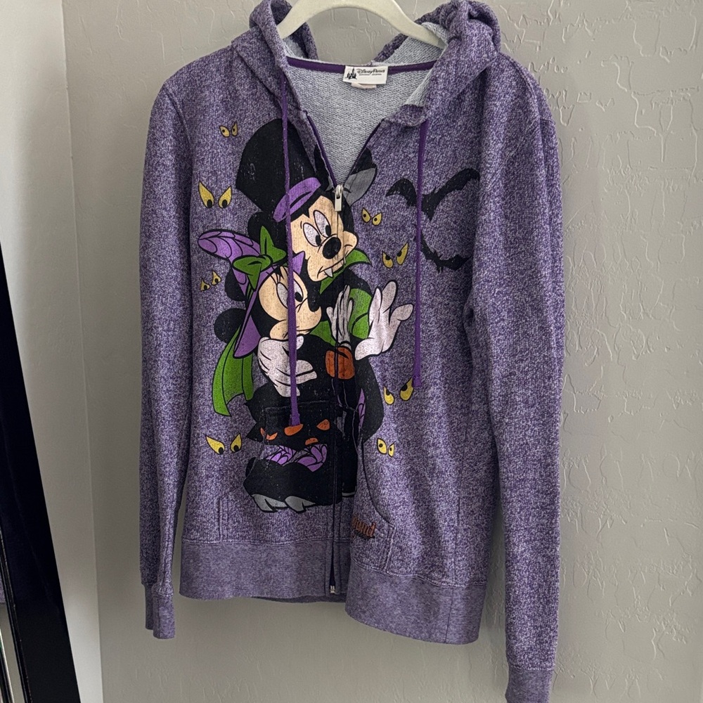 DisneyParks Women's Purple Graphic Halloween Full-Zip Hoodie
